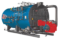 250 Horsepower (HP), 250 PSI Design Pressure, Low NOx, Skid-Mounted Firetube Boiler