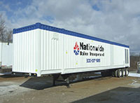 800 Horsepower (HP), 250 PSI Design Pressure, Low NOx Mobile Boiler Room