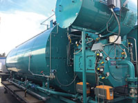 650 Horsepower (HP), 250 PSI Design Pressure, Ultra-Low NOx, Skid-Mounted Firetube Boiler